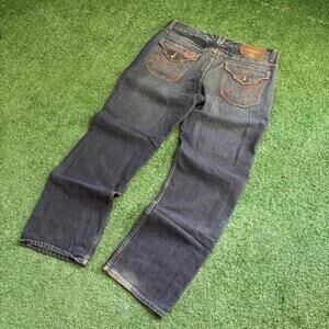Vintage Y2K Phat Farm Phat Classics Jeans 38x34 Dark Wash Hip Hop Streetwear